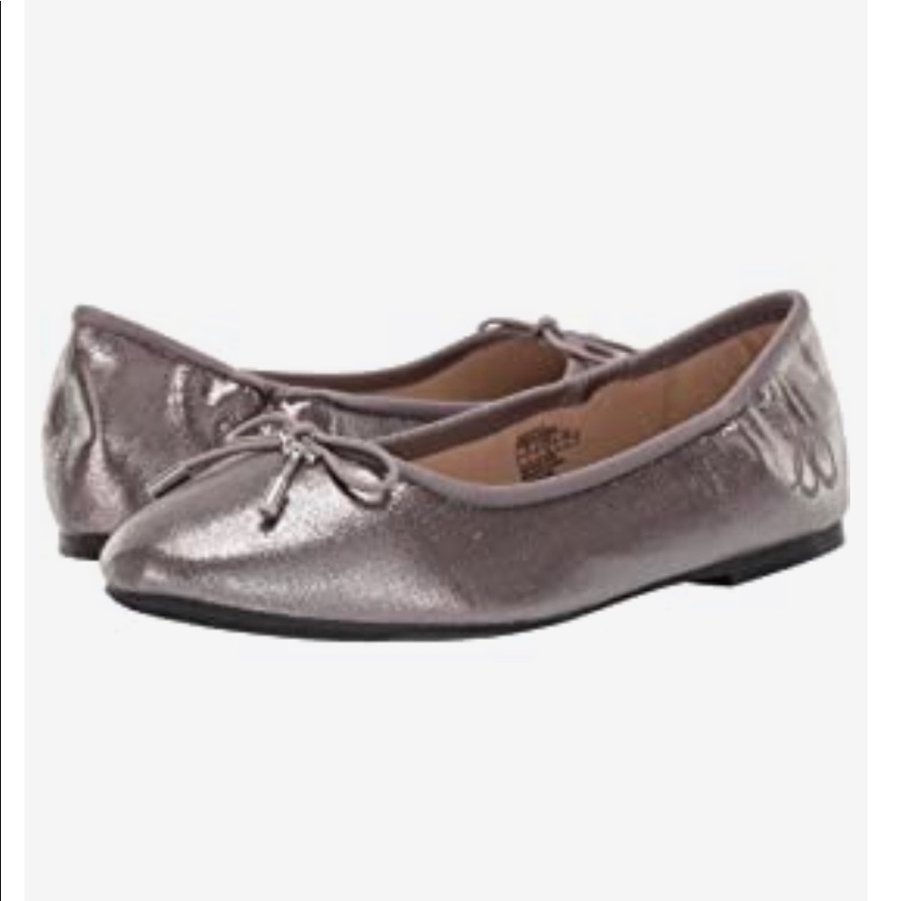 Sam Edelman Size 4 Girls Flats in Gunmetal Shimmer
